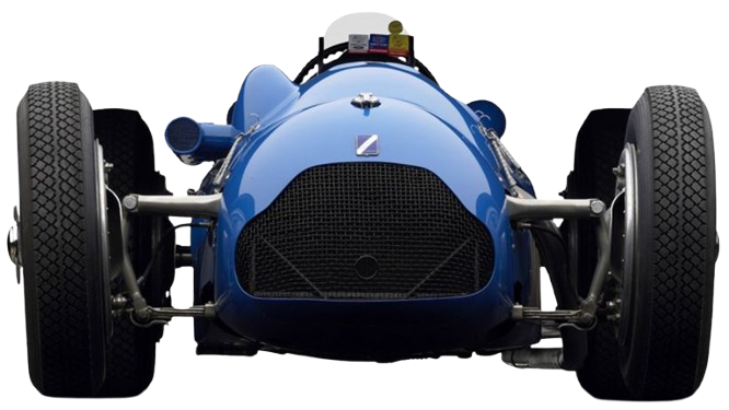 Talbot-Lago T26C Grand Prix single-seater, front three-quarter view