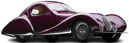 Talbot-Lago T150C SS &lsquo;Teardrop&rsquo; coup&eacute; in profile
