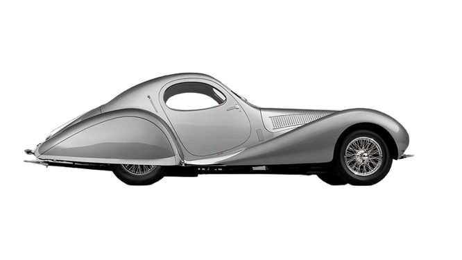 Talbot-Lago T150-C SS Teardrop coupé in profile